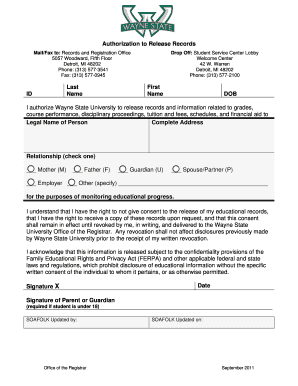 Authorization to Release Records