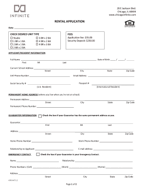 Residential Rental Application