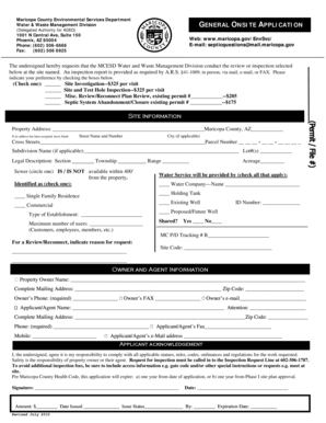 Maricopa County Onsite Application