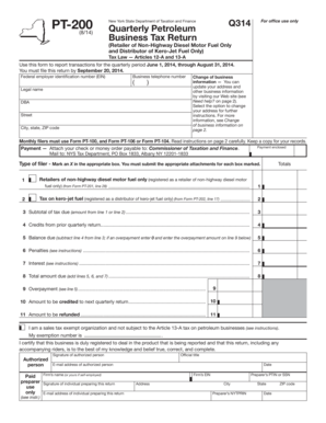 New York State Quarterly Petroleum Business Tax Return