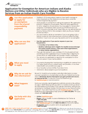 Indian Health Care Exemption Application