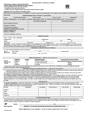 Life Insurance Application Form