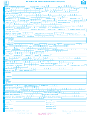 Long Island Residential Property Data Form