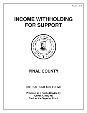 Income Withholding for Support Form