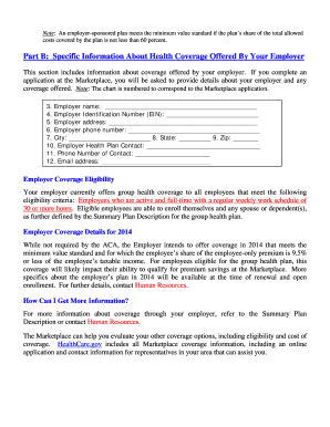 Notice of New Health Insurance Coverage Options for 2014