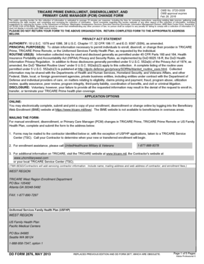 TRICARE Prime Enrollment Form