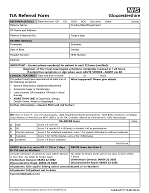 TIA Referral Form