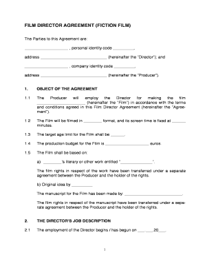 Film Director Agreement