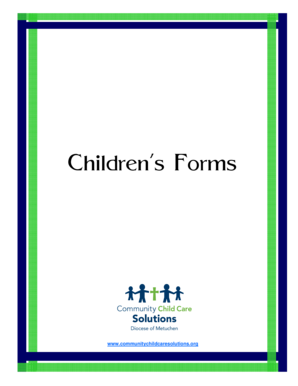 Child’s Admission Record Form