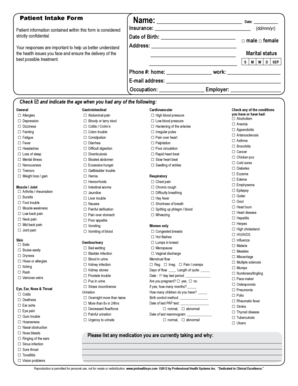 Patient Intake Form