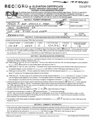 FEMA Elevation Certificate