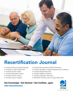 ASQ Recertification Journal