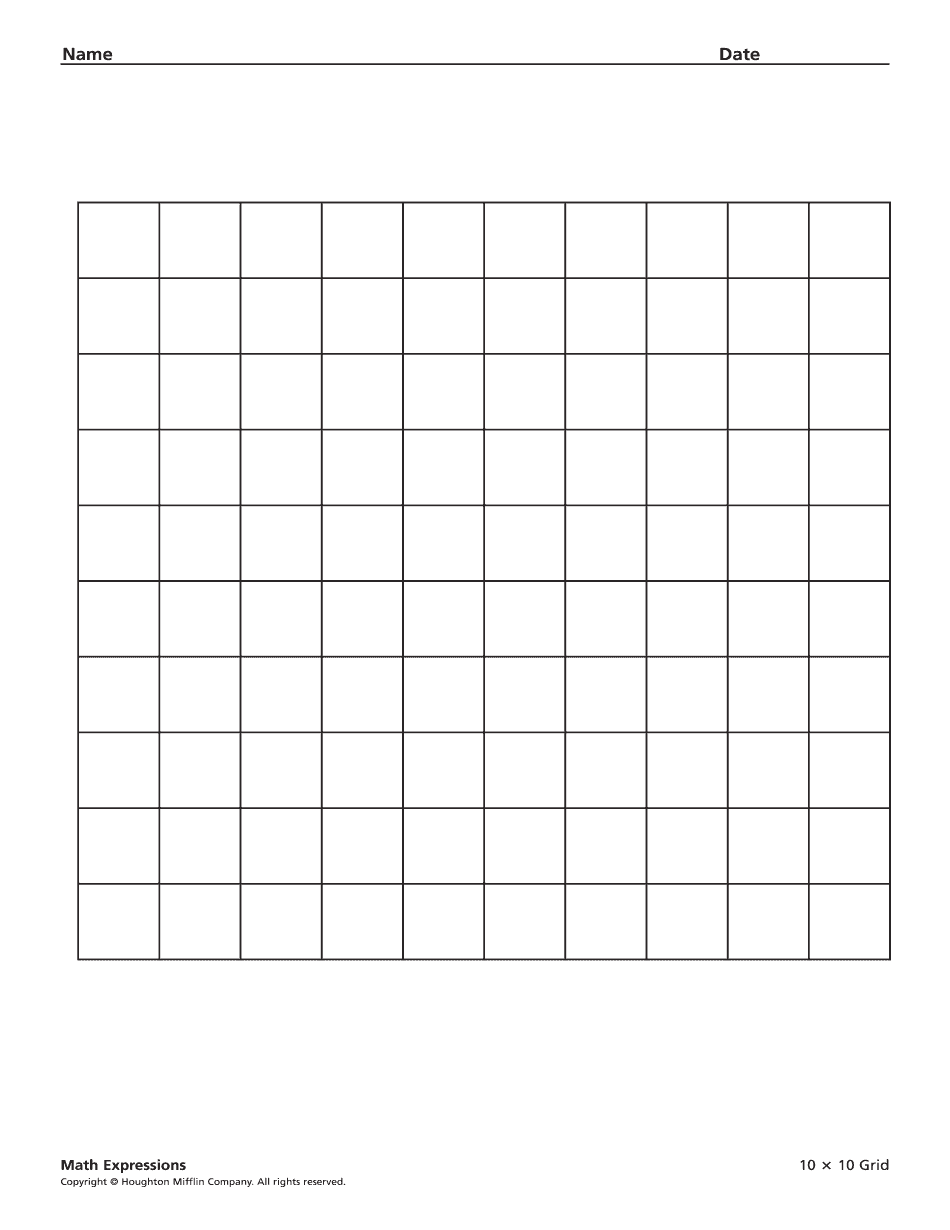 10x10 Grid Form