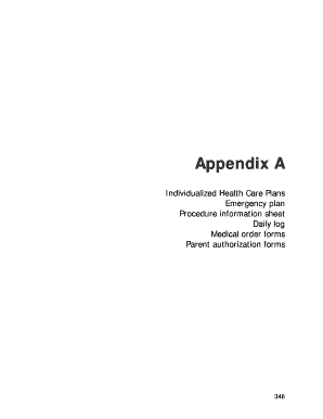 Individualized Health Care Plan