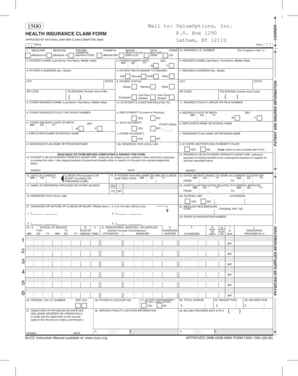 Health Insurance Claim Form