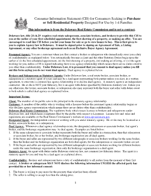 Delaware Consumer Information Statement for Real Estate
