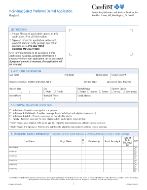 CareFirst Dental Application