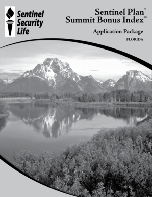 Summit Bonus Index Annuity Application