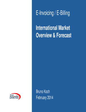 Sf 50 - E-Invoicing / E-Billing International Market Overview ... - Billentis