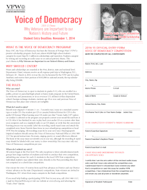 Voice of Democracy Patriotic Audio Essay Competition
