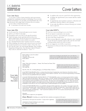 Cover Letter Template