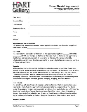 Event Rental Agreement