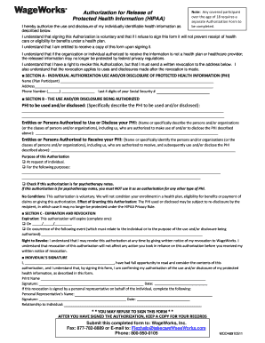 HIPAA Authorization Form