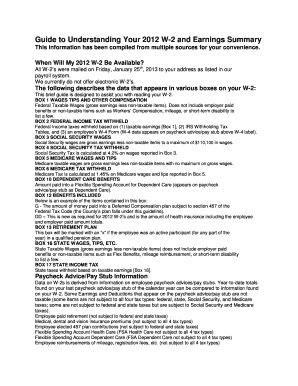 Guide to Understanding Your 2012 W-2