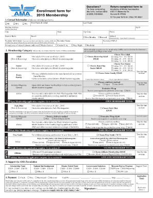 Academy of Model Aeronautics Membership Application