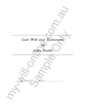 Last Will and Testament