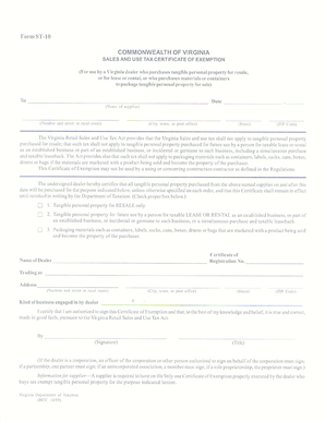 Tax Form ST-10