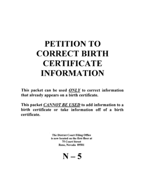 I am 12 birth certificate - GENERAL INFORMATION The information does not have to be typed in on the documents, however, if you choose to fill in the documents by hand, you must PRINT the information IN BLACK INK, and the printing must be neat and easily read