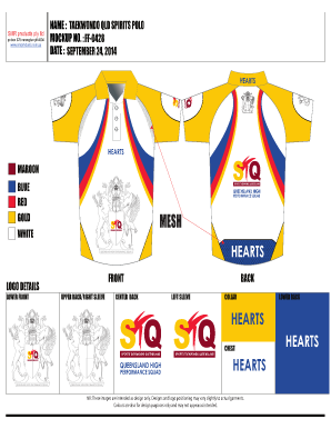 Taekwondo Queensland Uniform Order Form