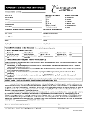 Authorization to Release Medical Information