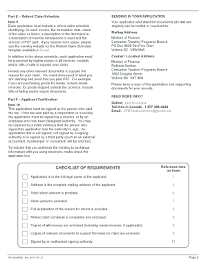 FIN 355, Application for Refund - General (PST)