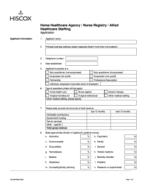 Home Healthcare Agency Application