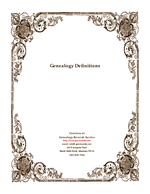 Comprehensive Family History Questionnaire