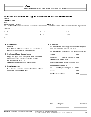 LANDES-GESAMTARBEITSVERTRAG DES GASTGEWERBES