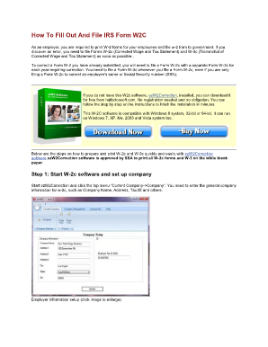 IRS Form W-2C Instructions
