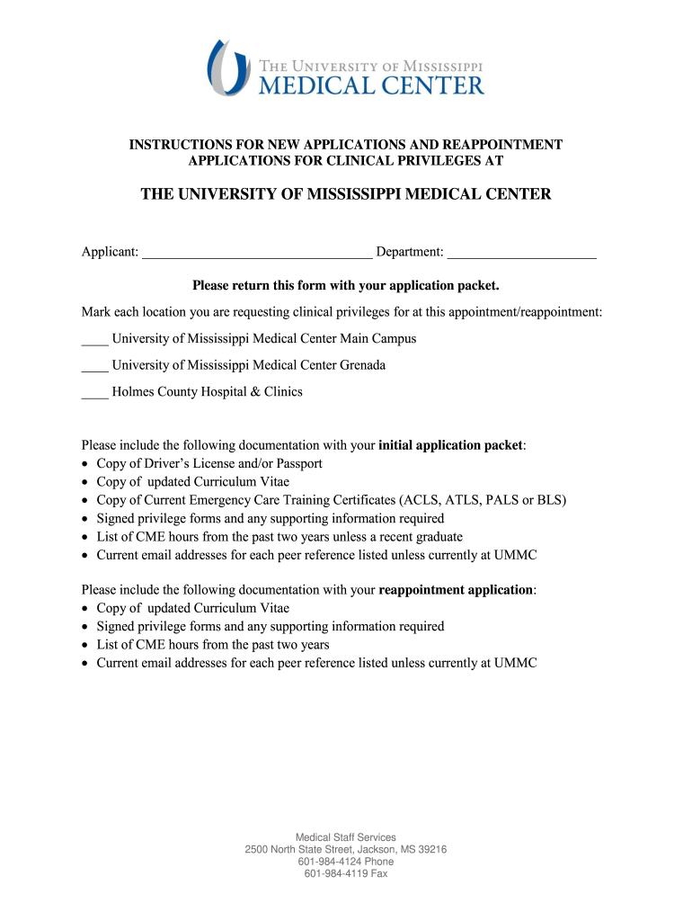 mississippi participating physician application Preview on Page 1