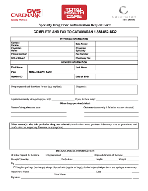 Specialty Drug Prior Authorization Request Form