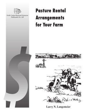 Sample Pasture Lease Agreement - Ohioline - agrisk umn