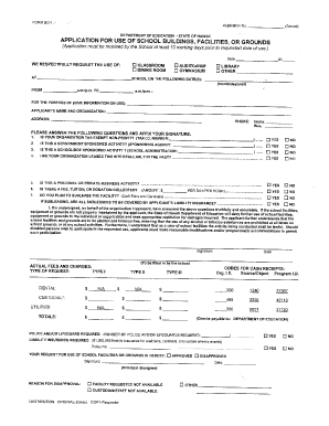 Hawaii School Facility Use Application