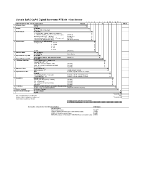 Vaisala BAROCAP Digital Barometer PTB330 Order Form