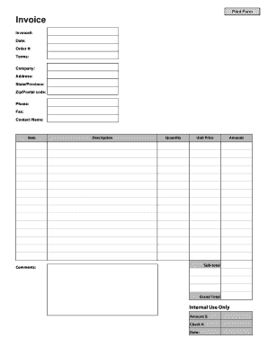 Business Invoice. Free printable Business Invoice