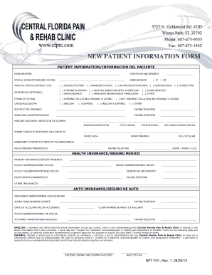 New Patient Information Form