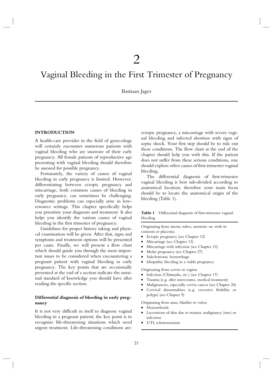 Vaginal Bleeding in the First Trimester of Pregnancy - Global Library ...