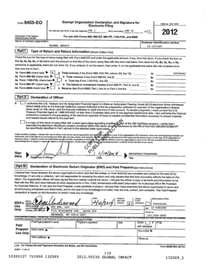 IRS Form 990 2012