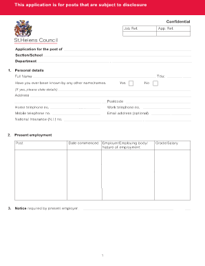 Job Application Form