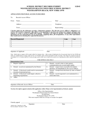 New York Public Records Access Application